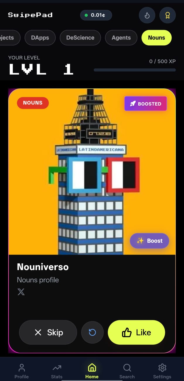 Nouniverso — SwipePad Card